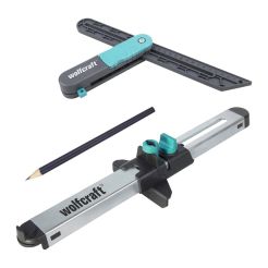 Set pentru transferarea unghiurilor si adaptarea parchetului laminat Wolfcraft 8660000
