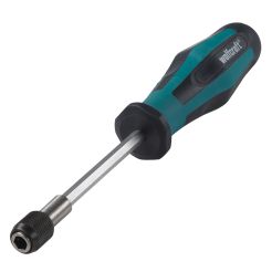 Surubelnita de mana pentru biti (1/4") Wolfcraft 8725000, magnetic, maner ergonomic, bicomponent, lungime 197 mm