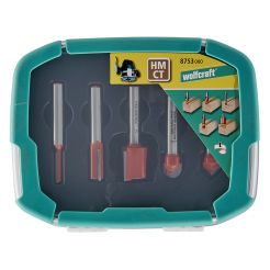 Set 5 freze Wolfcraft 8753000, in cutie de plastic