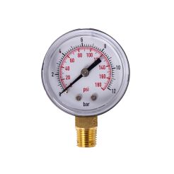 Manometru hidrofor Italtecnica A22-4, 1/4", 0-12 bari, 50 mm