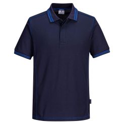Camasa Polo essential in doua tonuri Portwest model B218, marime L, culoare Bluemarin/Royal, fit R