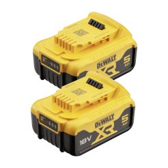 Set 2 acumulatori Li-Ion Dewalt DCB184P2, XR 18V / 5.0Ah