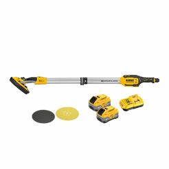 Masina de slefuit pereti cu acumulator LI-Ion 18 V XR DeWalt DCE800XW2, brushless, 2 x 8 Ah, 225 mm, incarcator