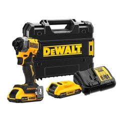 Masina de insurubat cu impact Dewalt DCF850D2T,  cu 2 acumulatori XR 18V / 2Ah, cuplu maxim 205 Nm, valiza de transport TSTAK
