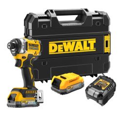 Masina de insurubat cu impact Dewalt DCF860E2T, 18V, cuplu maxim 282Nm,2 acumulatori POWERSTACK 1.7Ah,valiza TSTAK