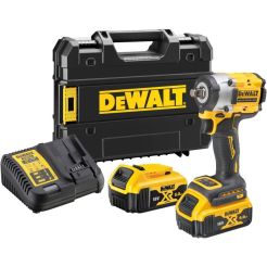Masina de insurubat cu impact Dewalt DCF921P2T, patrat 1/2", maxim 406 Nm, cu 2 acumulatori 18V XR /5.0 Ah si incarcator in valiza TSTAK