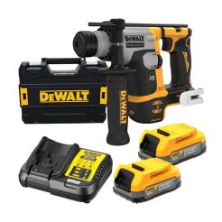 Ciocan rotopercutor SDS Plus Dewalt DCH172E2T, 1.4 J, cu 2 acumulatori POWERSTACK 18 V /1.7 Ah si incarcator in valiza TSTAK