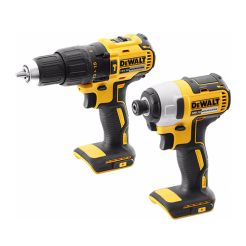 Set combo 2 scule DeWalt DCK2060D2T masina de gaurit si insurubat cu percutie DCD778, masina de insurubat cu impact DCF787, 2 x DCB183