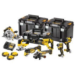 Set 7 masini DeWalt DCK706P3T, cu 3 acumulatori XR 18V / 5.0Ah si incarcator in valize TSTAK