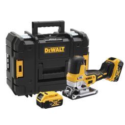 Fierastrau pendular compatibil cu acumulatori XR Li-Ion Dewalt DCS335P2, 18 V, 2 x 5 Ah, valiza transpot