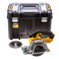 Fierastrau circular de mana pentru taierea metalelor Dewalt DCS373NT, compatibil cu acumulator Li-Ion 18 V XR, diametru panza 140 mm, in valiza de transport TSTAK VI