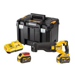 Fierastrau alternativ Dewalt DCS389T2, 2 acumulatori 54V/6.0Ah XR Flexvolt, 300 mm, cutie TSTAK