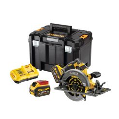 Fierastrau circular Dewalt DCS579T2 cu 2 acumulatori Li-Ion XR FLEXVOLT 54 V 6.0 Ah, 190 mm, in valiza TSTAK