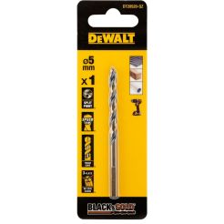 Burghiu pentru metal DeWALT DT20520, tip HSS-G, 5 x 52 x 86 mm, coada cilindrica