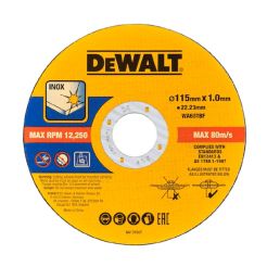 Set 100 discuri abrazive DeWalt DT20599, pentru debitat metal, 115 x 1.0 mm