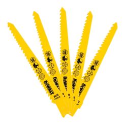 Set 5 panze fierastrau alternativ DeWalt DT2344, pentru taieri in lemn, 152 mm