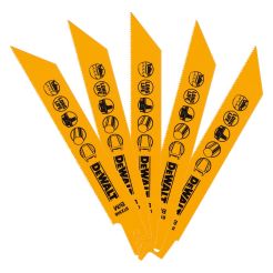 Set 5 panze fierastrau alternativ DeWalt DT2346, pentru taieri in metal, 152 mm