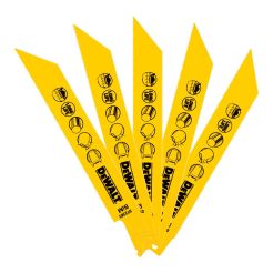 Set 5 panze fierastrau alternativ DeWalt DT2385, pentru taieri in metal, 152 mm