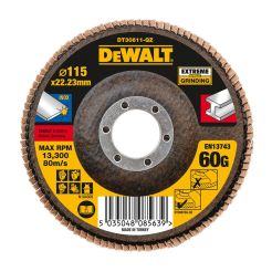Disc lamelar pentru inox Dewalt DT30611, 115 X 22.2 mm, granulatie 60