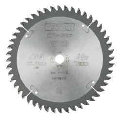 Disc Dewalt DT4092 pentru fierastrau circular, D 184x16x2.6 mm, 48 dinti, pentru taiere aluminiu, seria Extreme