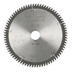 Disc Dewalt DT4286 pentru fierastrau circular, D 216x30x2.6 mm, 80 dinti, pentru taiere aluminiu, seria Extreme