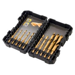 Set 10 burghie de impact multimaterial DeWALT DT50050, tip HSS-TIN, 3 -12 mm, seria Extreme Impact