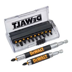 Set capete de insurubare cu impact Dewalt DT70512T, PH/PZ/TX/SL, 14 piese