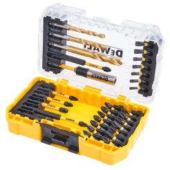Set insurubare si gaurit Flextorq Dewalt DT70741T, 32 piese, cutie mica TOUGHCASE™