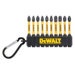 Set 10 biti de impact DeWALT  DT7274, 57 mm, PZ2 x6, PZ3 x2, PH2 x2
