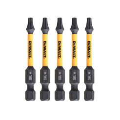 Set 5 biti Extreme DeWALT DT7394T, TX15 x 57 mm, FLEXTORQ