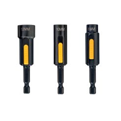 Set 3 chei tubulare magnetice DeWALT DT7460, 1/4", 8, 10, 13 mm, autocuratare