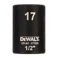 Tubulara scurta de impact DeWALT DT7535, 1/2", 17 mm