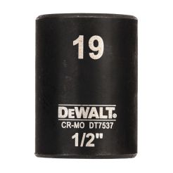 Tubulara scurta de impact DeWALT DT7537, 1/2", 19 mm