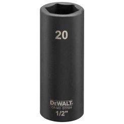Tubulara lunga de impact DeWALT DT7554, 1/2", 20 mm