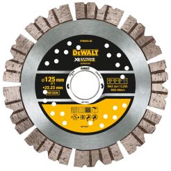 Disc diamantat Dewalt DT90294, D 125x22.23x2.6 mm, seria Extreme Runtime, taiere beton