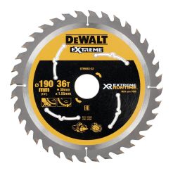Disc Dewalt DT99563 pentru fierastrau circular, D 190x30x1.38 mm, 36 dinti, pentru taiere fina, seria Extreme Runtime