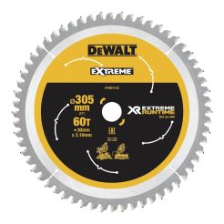 Disc Dewalt DT99575 pentru fierastrau circular, D 305x30x2.16 mm, 60 dinti, pentru taiere extra-fina, seria Extreme Runtime