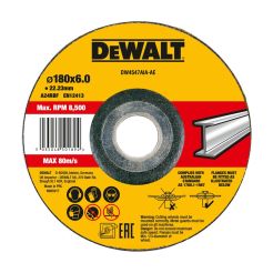 Disc polizare metal DeWalt DW4547AIA, 180 x 6.0 x 22.23 mm