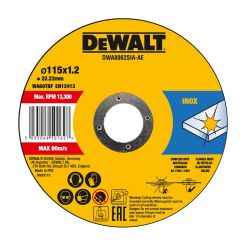 Disc debitare inox DeWalt DWA8062SIA, 115 x 1.2 x 22.23 mm