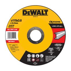 Disc debitare metal DeWalt DX7927, 115 x 3.0 x 22.23 mm, seria Extreme