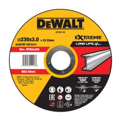 Disc debitare metal DeWalt DX7987, 230 x 3.0 x 22.23 mm, seria Extreme