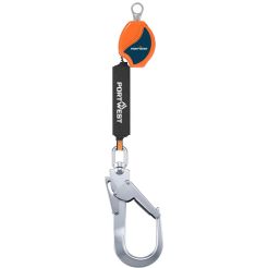 Carlig Self Retract Lifeline 140 kg 2 m Portwest model FP80, culoare Portocaliu/Negru, fit R
