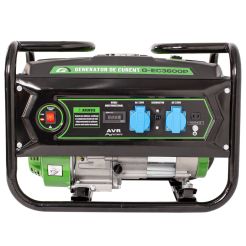 Generator de curent pe benzina Greenfield G-EC3600P, portabil, monofazat, putere  2.4 kVA, bobinaj alternator cupru