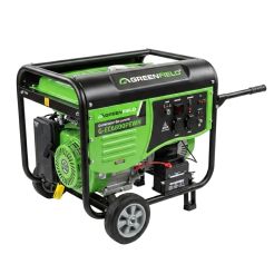 Generator de curent pe benzina Greenfield G-EC6800PEW, portabil, monofazat, 6.1 kVA, pornire electrica
