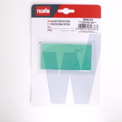Sticla de protectie transparenta interioara pentru masca de sudura Telwin 804310, 53.2x103.7 mm, 2 buc. 