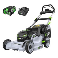 Set masina electrica de tuns gazon Ego Power LM1912E, 47 cm, cu acumulator Li-Ion 56 V/4 Ah, incarcator