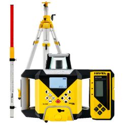 Nivela laser rotativa cu linii Nivel System NL720R DIGITAL SET SJJ32 LS35, fascicul rosu, maxim 700m, acumulator 7,4 V, trepied aluminiu extensibil, stadie telescopica 3,5 m