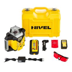 Nivela laser rotativa cu linii Nivel System NL740R DIGITAL, fascicul rosu, maxim 700m, acumulator 7,4 V