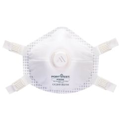 Aparat de respiratie reutilizabil FFP3 (5 Bucati) Portwest model P306, culoare Alb, fit R