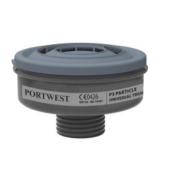 Filtru de particule P3 cu filet universal (Pk6) Portwest model P946, culoare Negru, fit R